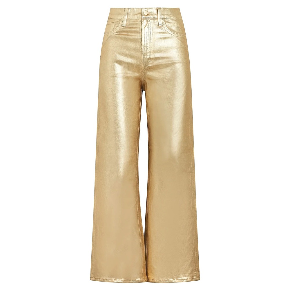 Joe's Jeans The Mia High Rise Wide Leg Jeans‎ in Gold Foil Size 29